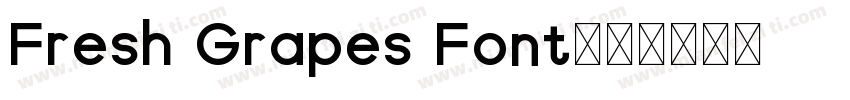 Fresh Grapes Font字体转换